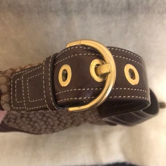 Coach Signature brown leather bag - Picture 2 of 3